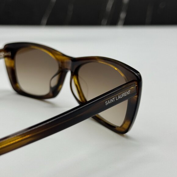 NEW SAINT LAURENT SL613 004 SUNGLASSES WOMEN HAVANA EYEWEAR SL 613 004 - Picture 9 of 12